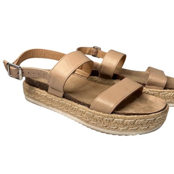 Madden Girl Tan Espadrille Strap Sandals – Size 9 - Picture 2 of 8
